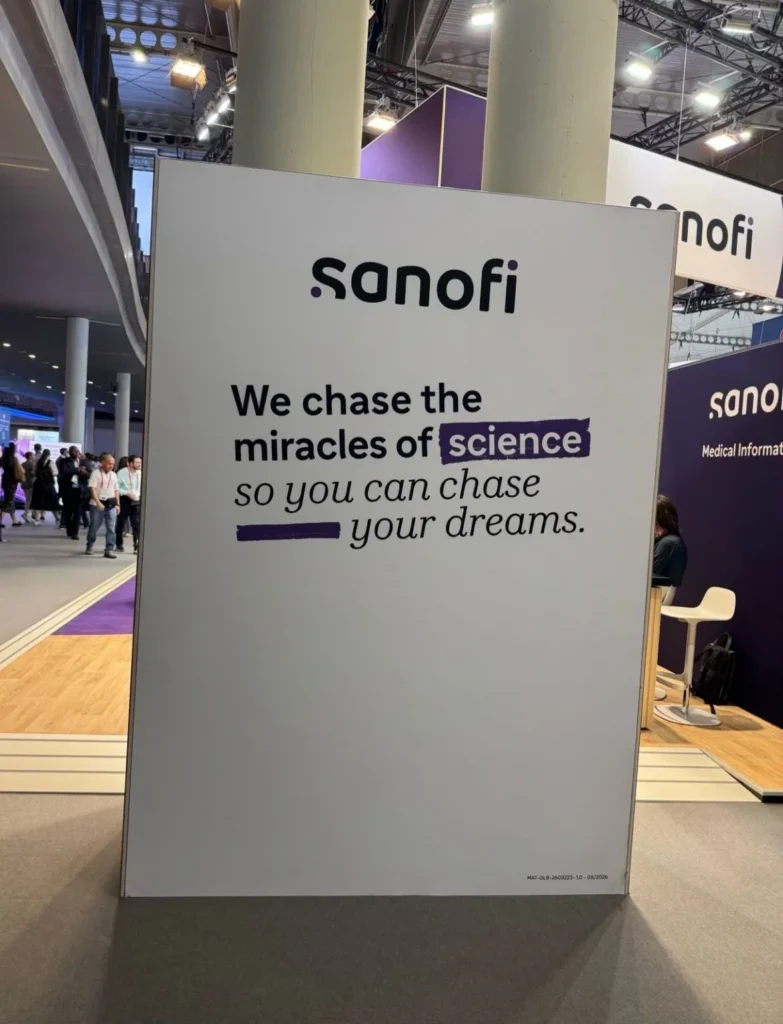 Conference display reading We chase the miracles of science so you can chase your dreams